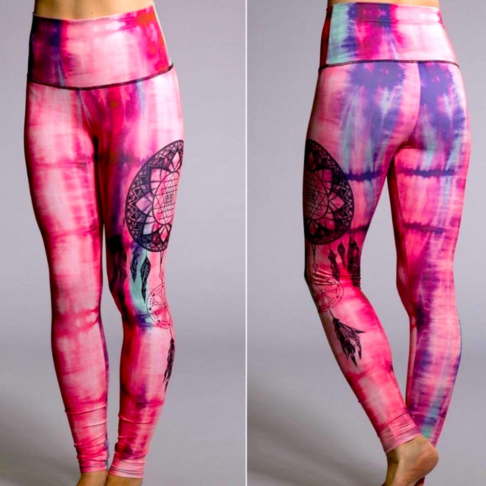 ONZIE Tie-dye Dreamcatcher Yoga Leggings M/L